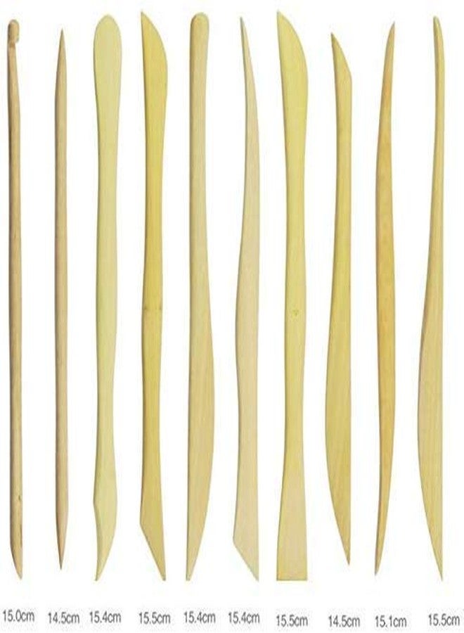 آرت بي مجموعة أدوات تشكيل الطين الخشبي من ArtBee، أدوات تشكيل طين البوليمر، أدوات نحت، أدوات خزفية يدوية الصنع، أدوات نحت - Image 2